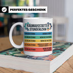Raumausstatter Stundenlohn Tasse, lustiger Handwerker Spruch – Weiß [farbe:weiß]