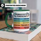 Raumausstatter Stundenlohn Tasse, lustiger Handwerker Spruch – Grün [farbe:grün]