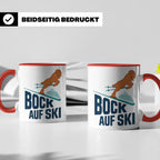 Bock auf Ski Tasse lustig für Skifahrer & Wintersportler | K – Rot [farbe:rot]