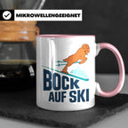 Bock auf Ski Tasse lustig für Skifahrer & Wintersportler | K – Rosa [farbe:rosa]