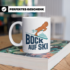 Bock auf Ski Tasse lustig für Skifahrer & Wintersportler | K – Weiß [farbe:weiß]