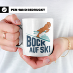 Bock auf Ski Tasse lustig für Skifahrer & Wintersportler | K – Weiß [farbe:weiß]