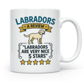 Labrador Tasse 5 Sterne Bewertung, lustiger Spruch für Hunde – Weiß [farbe:weiß]