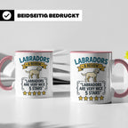 Labrador Tasse 5 Sterne Bewertung, lustiger Spruch für Hunde – Rosa [farbe:rosa]