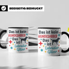 Labrador Tasse mit Spruch Hundesabber ist Labrador Glitzer.  – Schwarz [farbe:schwarz]