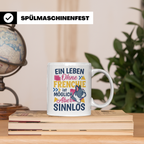 Frenchie Tasse mit Spruch Leben ohne Frenchie sinnlos, Gesch – Weiß [farbe:weiß]