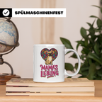 Französische Bulldogge Tasse mit Spruch Mama's Liebling, Fre – Weiß [farbe:weiß]