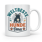 Weltbeste Hunde Oma Tasse mit Französischer Bulldogge Motiv, – Weiß [farbe:weiß]