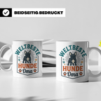 Weltbeste Hunde Oma Tasse mit Französischer Bulldogge Motiv, – Weiß [farbe:weiß]