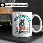 Weltbeste Hunde Oma Tasse mit Französischer Bulldogge Motiv, – Weiß [farbe:weiß]