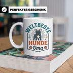 Weltbeste Hunde Oma Tasse mit Französischer Bulldogge Motiv, – Weiß [farbe:weiß]