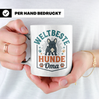 Weltbeste Hunde Oma Tasse mit Französischer Bulldogge Motiv, – Weiß [farbe:weiß]