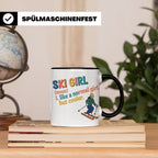 Ski Girl Tasse lustig, Definition Skifahrerin Kaffeebecher,  – Schwarz [farbe:schwarz]
