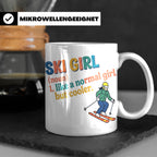 Ski Girl Tasse lustig, Definition Skifahrerin Kaffeebecher,  – Weiß [farbe:weiß]