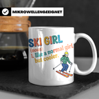 Ski Girl Tasse lustig, Definition Skifahrerin Kaffeebecher,  – Weiß [farbe:weiß]