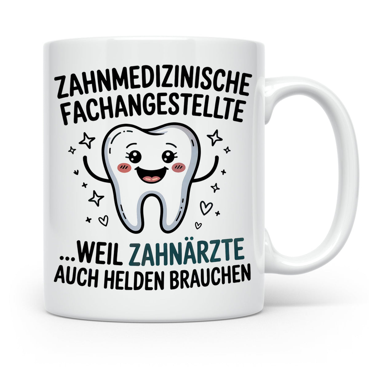 Zahnmedizinische Fachangestellte Tasse - ZFA Held - Zahnarzt Helfer - Geschenkidee für Zahnarzthelferin - Zahnarztpraxis Mitarbeiter