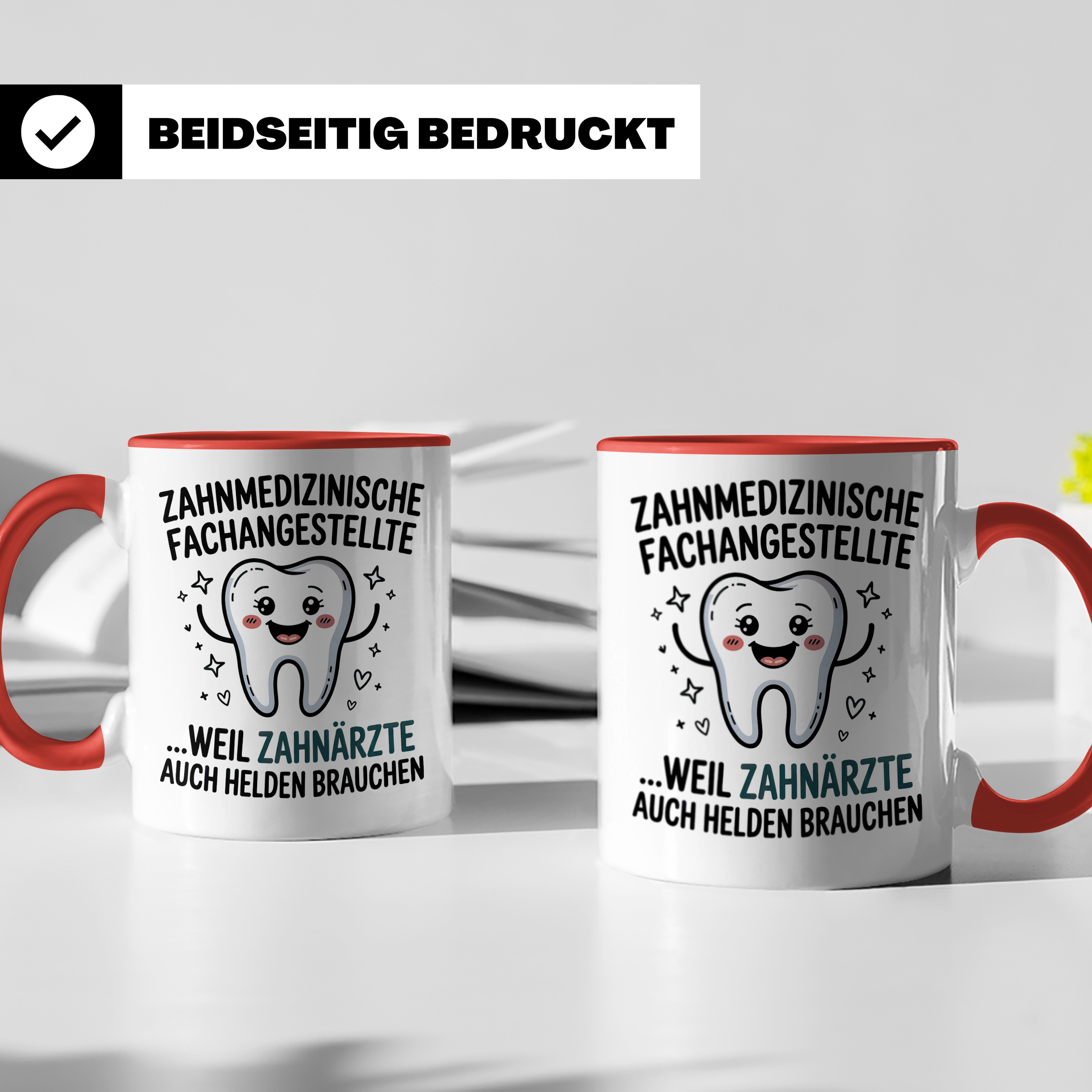 Zahnmedizinische Fachangestellte Tasse - ZFA Held - Zahnarzt Helfer - Geschenkidee für Zahnarzthelferin - Zahnarztpraxis Mitarbeiter