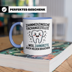 Zahnmedizinische Fachangestellte Tasse - ZFA Held - Zahnarzt Helfer - Geschenkidee für Zahnarzthelferin - Zahnarztpraxis Mitarbeiter