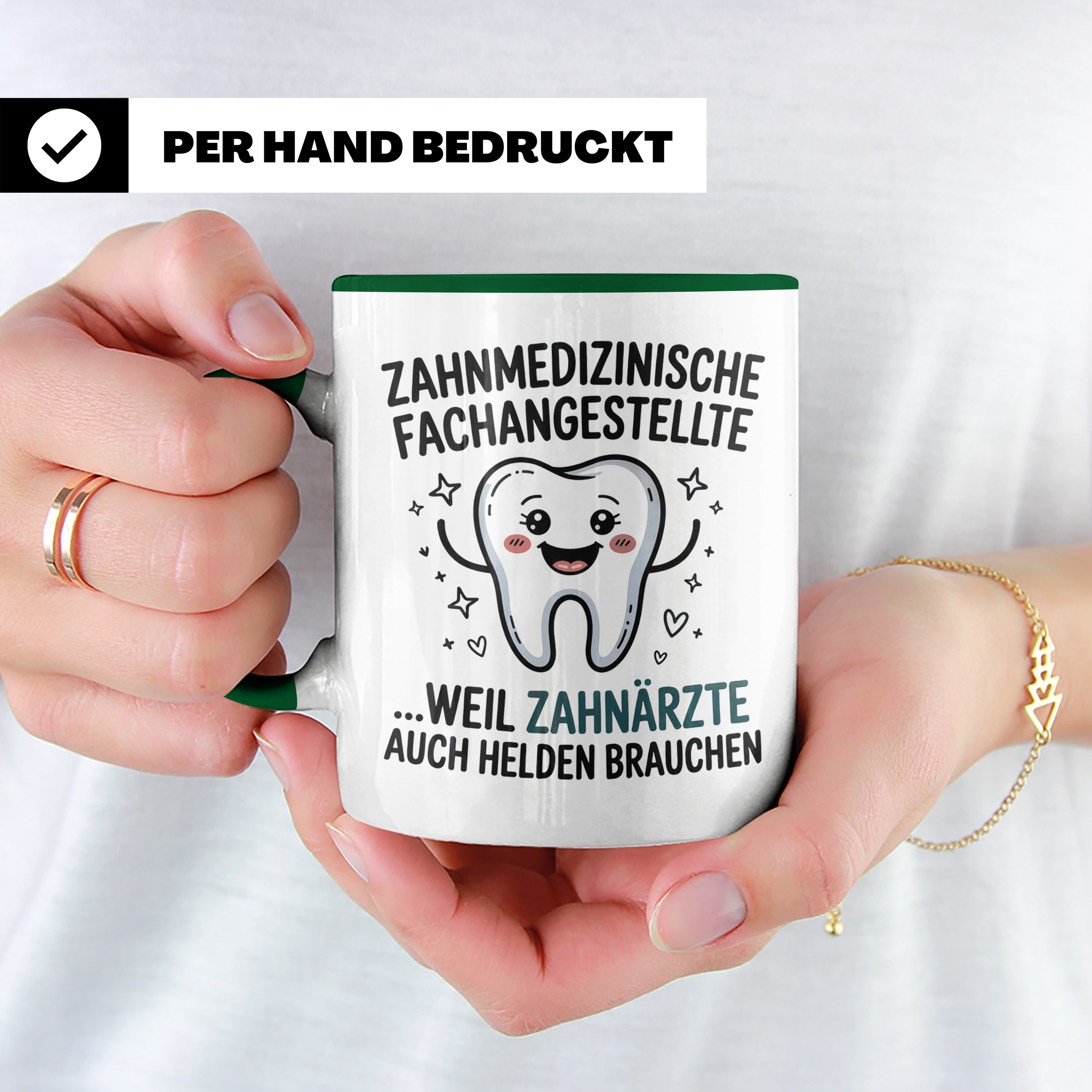 Zahnmedizinische Fachangestellte Tasse - ZFA Held - Zahnarzt Helfer - Geschenkidee für Zahnarzthelferin - Zahnarztpraxis Mitarbeiter