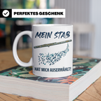 Querflöte Tasse Mein Stab hat mich auserwählt, lustiges Gesc – Weiß [farbe:weiß]