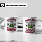 Kammerjäger Tasse lustig mit Spruch Schädlingsbekämpfer Kaff – Weiß [farbe:weiß]