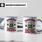 Kammerjäger Tasse lustig mit Spruch Schädlingsbekämpfer Kaff – Blau [farbe:blau]