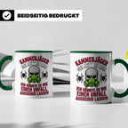 Kammerjäger Tasse lustig mit Spruch Schädlingsbekämpfer Kaff – Grün [farbe:grün]