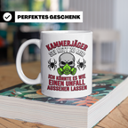 Kammerjäger Tasse lustig mit Spruch Schädlingsbekämpfer Kaff – Weiß [farbe:weiß]