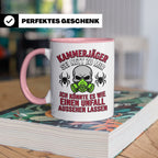 Kammerjäger Tasse lustig mit Spruch Schädlingsbekämpfer Kaff – Rosa [farbe:rosa]