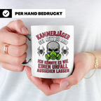 Kammerjäger Tasse lustig mit Spruch Schädlingsbekämpfer Kaff – Weiß [farbe:weiß]