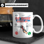Klempner Tasse mit Spruch Die Rohre rufen an, Geschenk für I – Weiß [farbe:weiß]