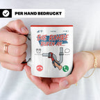 Klempner Tasse mit Spruch Die Rohre rufen an, Geschenk für I – Rot [farbe:rot]