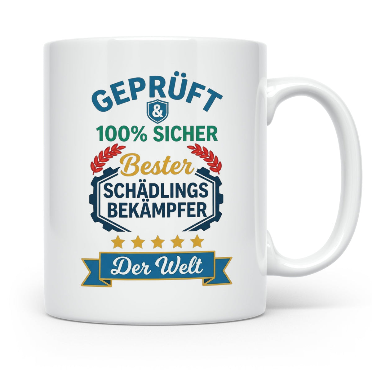 Schädlingsbekämpfer Tasse Geschenk für Kammerjäger, Bester d – Weiß [farbe:weiß]