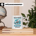 Ruderer Tasse mit Spruch Nur gut aussehen reicht nicht | Ges – Weiß [farbe:weiß]