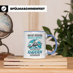 Ruderer Tasse mit Spruch Nur gut aussehen reicht nicht | Ges – Blau [farbe:blau]