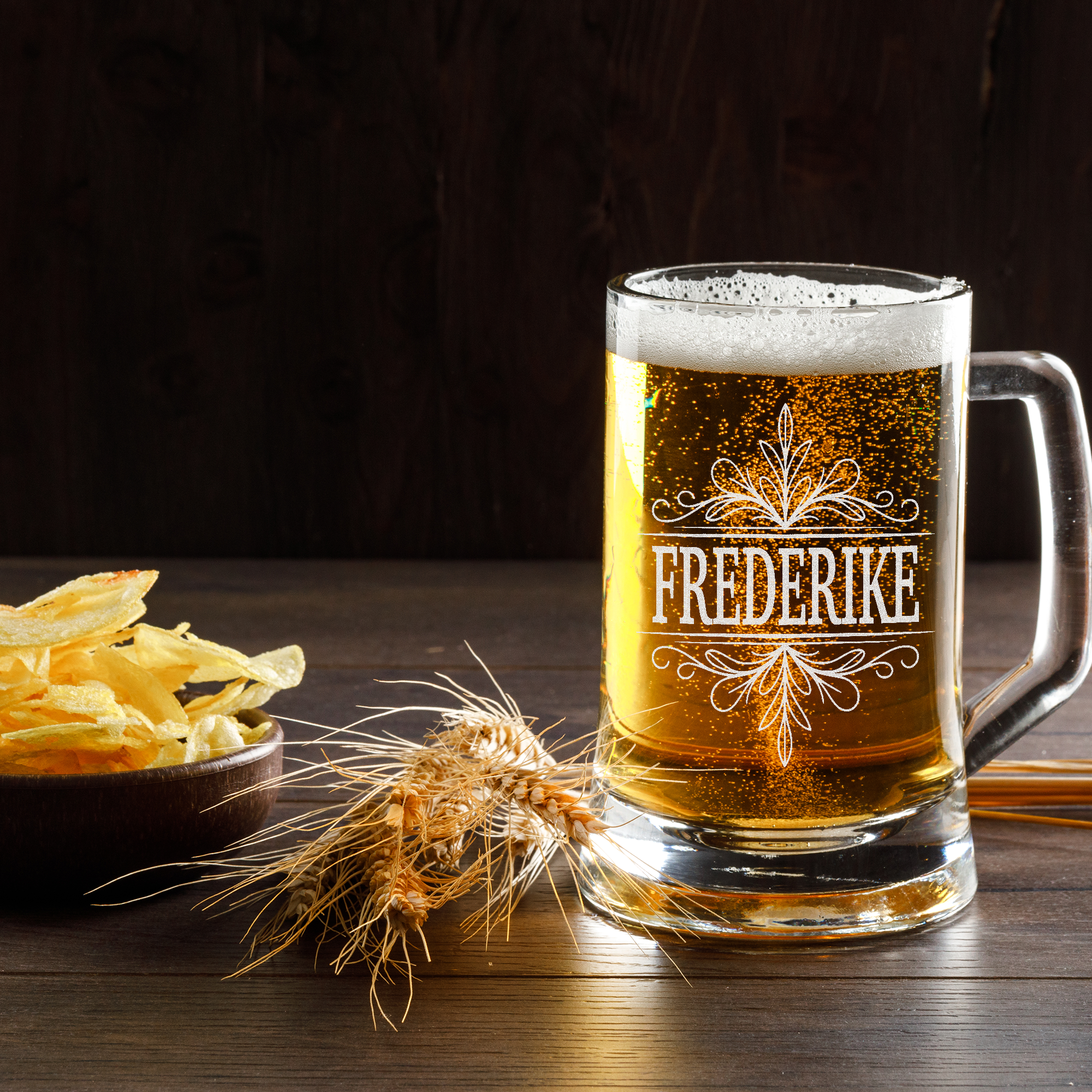 Personalisiertes Design Mit Wunschnamen Bierkrüge – Elegantes Geschenk mit Wunschname, ideal für Männer, Geburtstage & besondere Anlässe