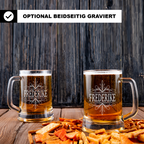 Personalisiertes Design Mit Wunschnamen Bierkrüge – Elegantes Geschenk mit Wunschname, ideal für Männer, Geburtstage & besondere Anlässe