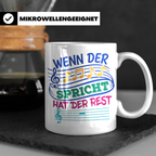 Musiker Tasse mit Spruch Wenn die Musik spricht Kaffeetasse  – Weiß [farbe:weiß]