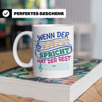 Musiker Tasse mit Spruch Wenn die Musik spricht Kaffeetasse  – Weiß [farbe:weiß]