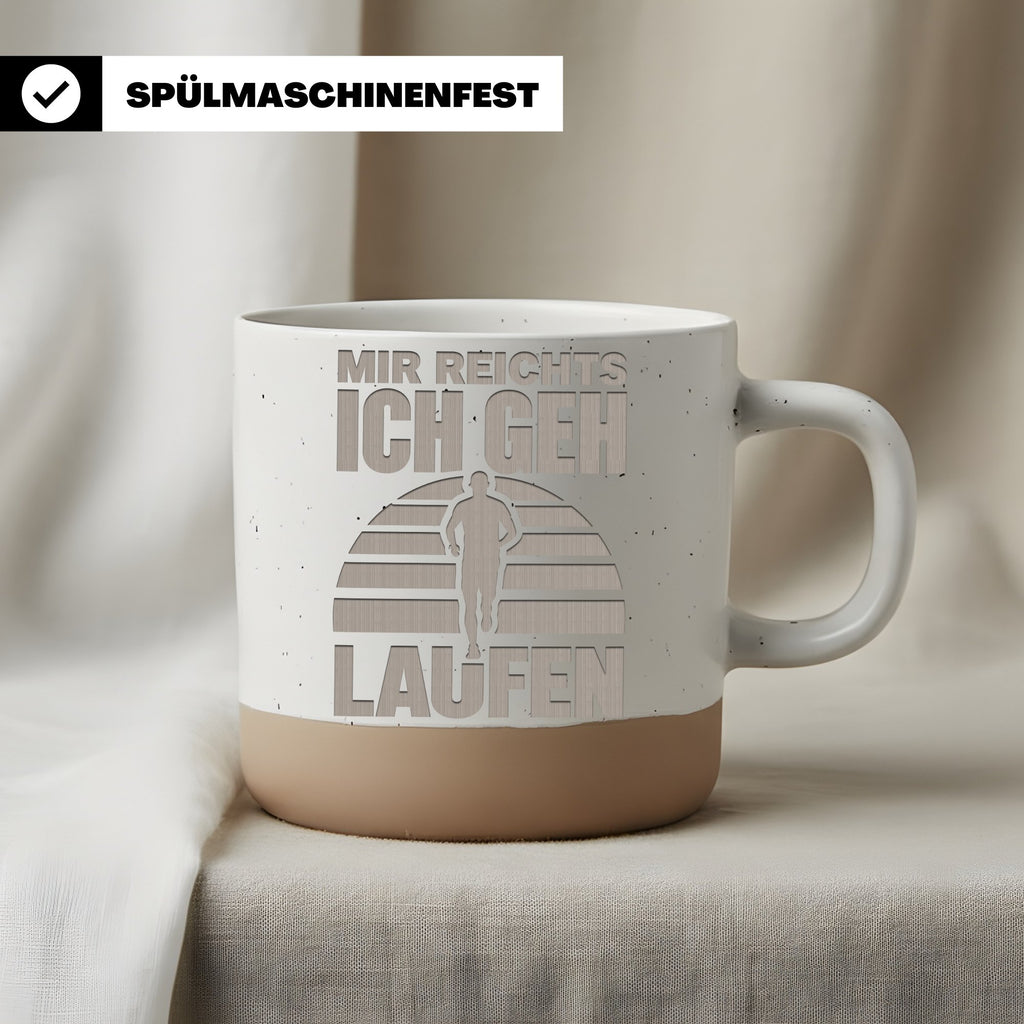 Läufer Tasse Mir Reichts Ich Geh Laufen - Lustiges Geschenk für Jogger – Bild 3