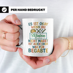 Maler Tasse mit Spruch 'Was für Begabte' | Künstler Geschenk – Weiß [farbe:weiß]