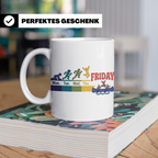 Kanu Tasse Wochenende Evolution Montag bis Freitag Bürohumor – Weiß [farbe:weiß]