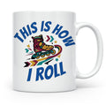 Inliner Tasse 'This Is How I Roll' Retro 90er Jahre Design,  – Weiß [farbe:weiß]