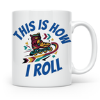 Inliner Tasse 'This Is How I Roll' Retro 90er Jahre Design,  – Weiß [farbe:weiß]