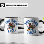 Inliner Tasse 'This Is How I Roll' Retro 90er Jahre Design,  – Schwarz [farbe:schwarz]