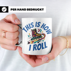 Inliner Tasse 'This Is How I Roll' Retro 90er Jahre Design,  – Weiß [farbe:weiß]