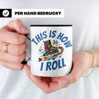 Inliner Tasse 'This Is How I Roll' Retro 90er Jahre Design,  – Schwarz [farbe:schwarz]
