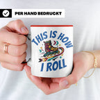Inliner Tasse 'This Is How I Roll' Retro 90er Jahre Design,  – Rot [farbe:rot]