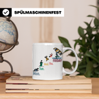Wingfoil Tasse Lustige Arbeitswoche bis Freitag, Wing Surfen – Weiß [farbe:weiß]