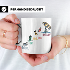 Wingfoil Tasse Lustige Arbeitswoche bis Freitag, Wing Surfen – Weiß [farbe:weiß]
